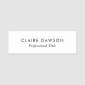 Klassische, moderne Minimal Custom Namensschild (Vorderseite)