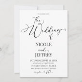 Klassische Moderne Minimal Minimalistische Einfach Einladung (Vorderseite)