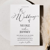 Klassische Moderne Minimal Minimalistische Einfach Einladung