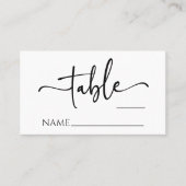 Klassische Moderne Minimal Minimalistische Einfach Platzkarte (Vorderseite)