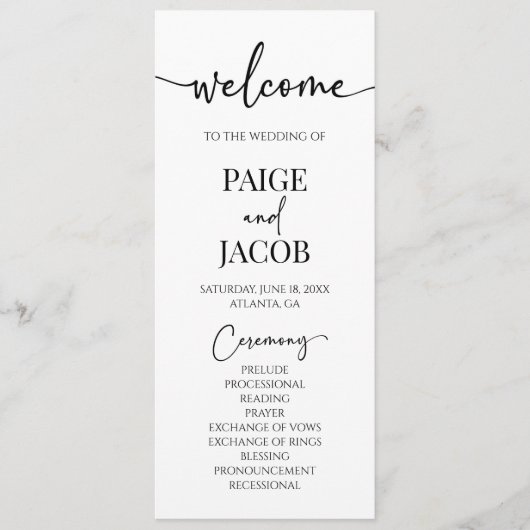 Klassische Moderne Minimal Minimalistische Einfach Programm (Vorderseite)