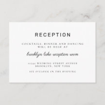 Klassische moderne Minimalistische Schwarze Hochze