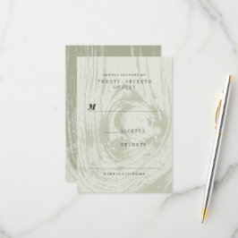 Klassische Moderne Rustikale Frühlingsblüte RSVP Karte