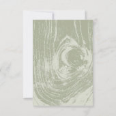 Klassische Moderne Rustikale Frühlingsblüte RSVP Karte (Rückseite)