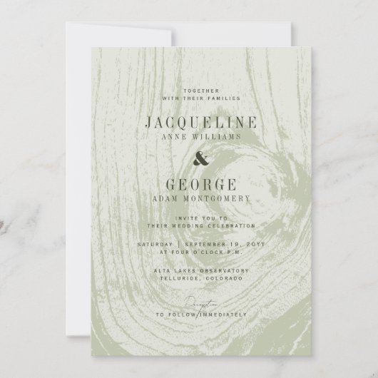 Klassische moderne Rustikale Frühlingssonne Einladung (Vorderseite)