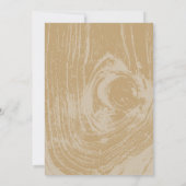 Klassische Moderne Rustikale Herbsthochzeit Einladung (Rückseite)