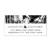 Klassische Moderne Rustikale Winterhochzeit Permastempel (Design)