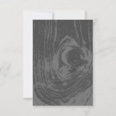 Klassische Moderne Rustikale Winterhochzeit RSVP Karte (Rückseite)