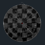 Klassische, moderne Schwarz-Smoky-Schwarz-Schachbr Dartscheibe<br><div class="desc">Das Black & Smoky Black Checkerboard-Muster ist ein zeitloses, aber zeitgemäßes Design, das Eleganz und Vielseitigkeit ausstrahlt. Mit abwechselnd schwarzen und rauchigen schwarzen Quadraten schafft diese geometrische Komposition einen kühlen, aber subtilen Kontrast und ist somit perfekt für Mode, Innenarchitektur und Accessoires. Die monochrome Ästhetik verleiht sich in klassische und moderne...</div>