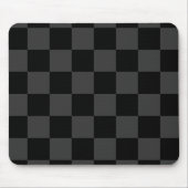 Klassische, moderne Schwarz-Smoky-Schwarz-Schachbr Mousepad (Vorne)