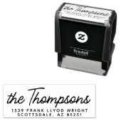 Klassische moderne Script-Hochzeitsskripte-Rücksen Permastempel (Beispiel)