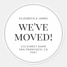 Klassische moderne Typografie, die wir entwickelt  Runder Aufkleber