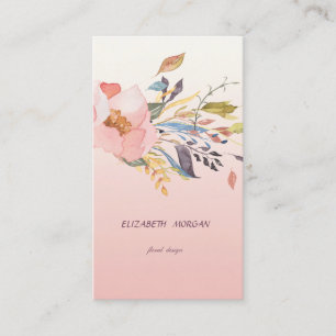 Klassische moderne Wasserfarben Visitenkarte