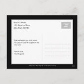 Klassische Moderne Weihnachtskarte Feiertagspostkarte (Rückseite)