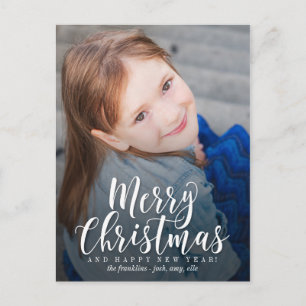 Klassische Moderne Weihnachtskarte Feiertagspostkarte