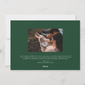 Klassische Moderne Weihnachtskarte mit Foto Feiertagskarte (Rückseite)