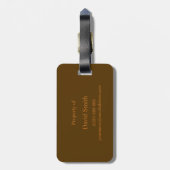 Klassische Monogram, Japanischer AhornGepäckträger Gepäckanhänger (Rückseite vertikal)