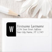 Klassische Monogramm/erste Rücksendeadresse (Insitu)