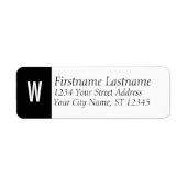 Klassische Monogramm/erste Rücksendeadresse (Vorne)