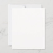 Klassische Monogramm-Hochzeit mit weißem QR-Code (Rückseite)