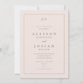 Klassische Monogramm-Hochzeit Save The Date (Vorderseite)