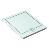 Klassische Monogramm Initial in Frames Individuell Notizblock (angewinkelt)