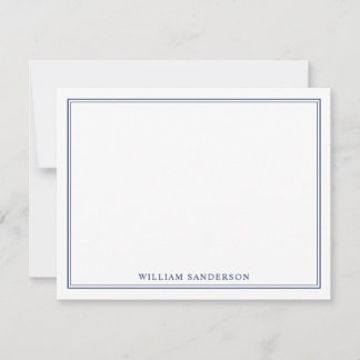 Klassische Monogramm-Personalisierte Note-Karte Dankeskarte