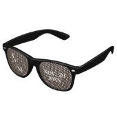 Klassische Monogramm-Skript-Ampersand-Hochzeit Partybrille (Schrägansicht)
