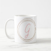 Klassische Monogramm-Tasse "G" Kaffeetasse (Links)