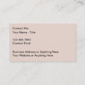 Klassische Monogramm-Visitenkarten mit Eleganz Terminkarte (Rückseite)