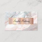 Klassische Monogramm-Visitenkarten mit Eleganz Terminkarte (Vorderseite)