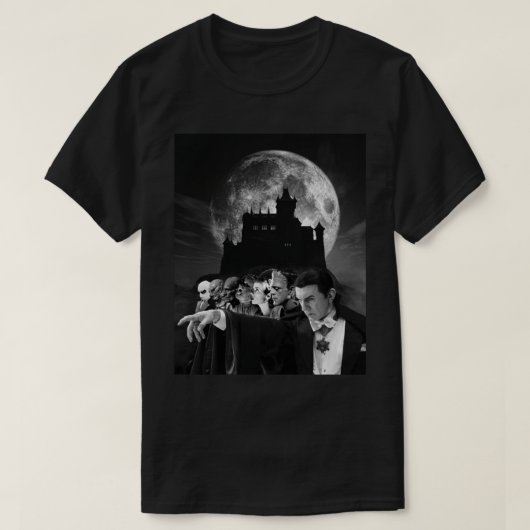 Klassische Monster für Universelle Horror T-Shirt (Design vorne)