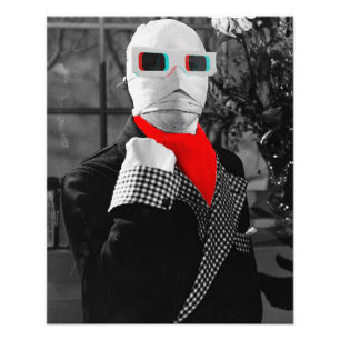 Klassische Monster-Grafik Kunst Der Unsichtbare Ma Fotodruck