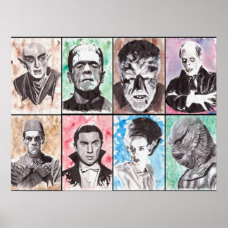 Klassische Monster-Kollektion Poster