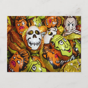 Klassische Monsterfolien Süßigkeiten Postkarte