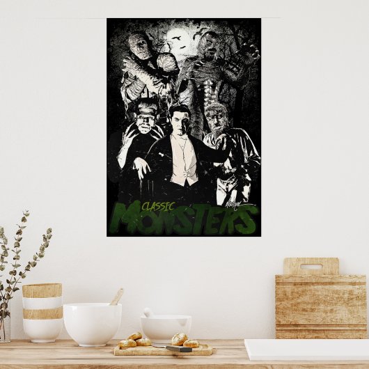 KLASSISCHE MONSTERS POSTER (Küche)