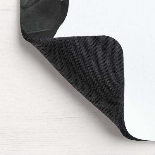 Klassische Morse-Code-Phrase in Schwarz und Weiß Mousepad (Ecke)