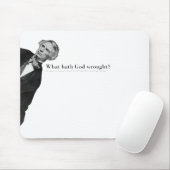 Klassische Morse-Code-Phrase in Schwarz und Weiß Mousepad (Mit Mouse)