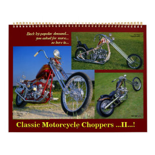 Klassische Motorrad-Chopper II 2015. Kalender