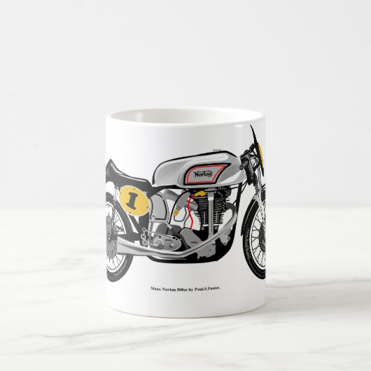 Klassische Motorrad-Tasse Kaffeetasse (Mittel)