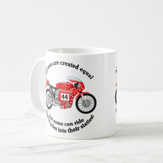 Klassische Motorrad-Tasse Kaffeetasse (Vorderseite Links)