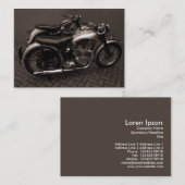 Klassische Motorräder, MiniFoto Visitenkarte (Vorne/Hinten)