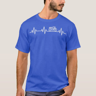 Klassische Motorradfahrer Heartbeat Liebe Li T-Shirt