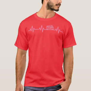 Klassische Motorradfahrer Heartbeat Liebe Li T-Shirt