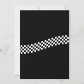 Klassische Motorradmechanik-Hochzeit Einladung (Rückseite)