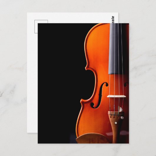 Klassische Musik der Violine Postkarte (Vorne/Hinten)