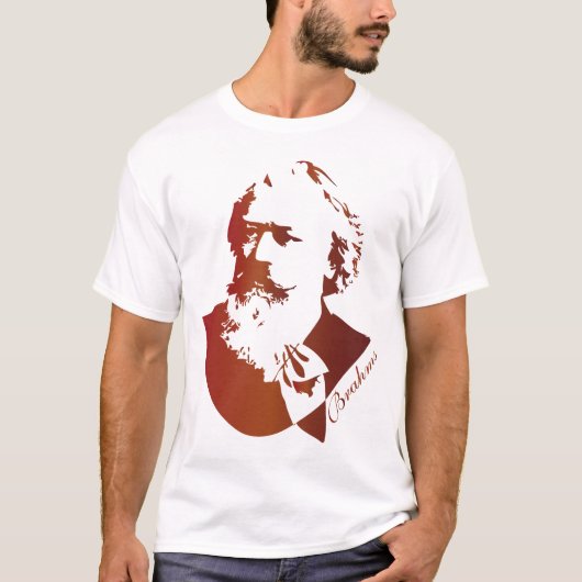 Klassische Musik-Komponist Johannes Brahms T-Shirt (Vorderseite)