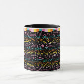 Klassische Musik Komponisten Notation Rainbow Blac Tasse (Zentrum)
