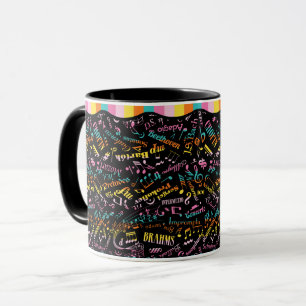 Klassische Musik Komponisten Notation Rainbow Blac Tasse