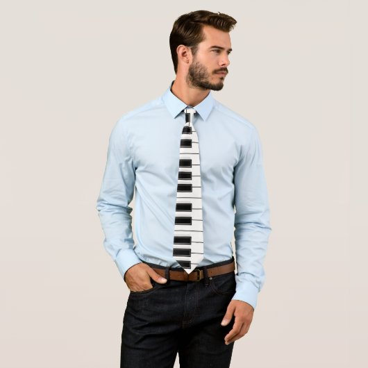 Klassische Musik Piano Keys Satin Neck Tie Krawatte (Beispiel)